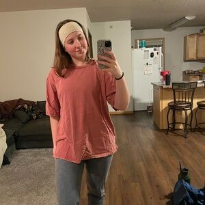 Men’s Salmon Gymshark Workout Tee